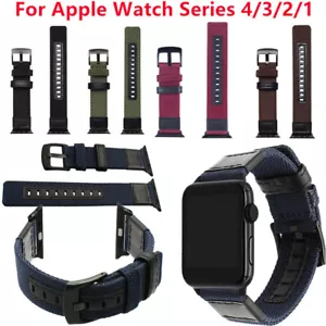 Correa de repuesto para reloj blindado de alta resistencia con correa de nailon para Apple Watch 6/5/4/3/2/ - Imagen 1 de 27
