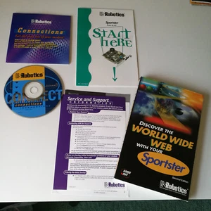 US Robotics Sportster Discover The World Wide Web Book CD Start Guide - Picture 1 of 8
