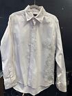7 Diamonds Shirt Mens Size Large White Casual Button Up Long Sleeve Floral Nice!