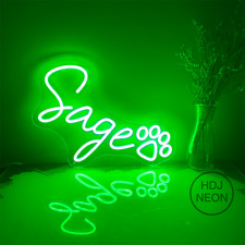16"X9.89" Custom Neon Sign Sage Night Light for Home Living Room Decor