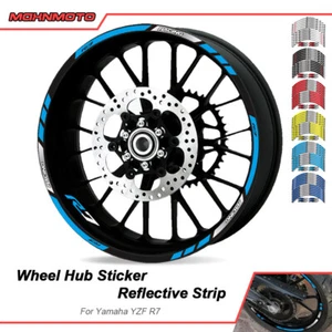 For 2022 2023 Yamaha YZF R7 Motorcycles Accessories Rim Wheel Decal Sticker Kit - Picture 1 of 16