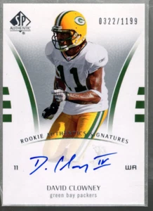 B0364- 2007 SP Authentic #211 David Clowney RC Auto /1199 - NM-MT - Picture 1 of 2