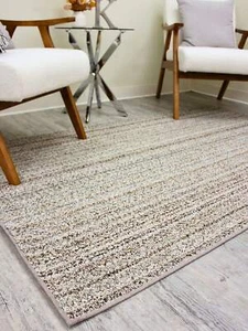 Koeckritz Bohemian Boho Chic Striped Multi Beige Berber Area Rug | Custom Sizes - Picture 1 of 21