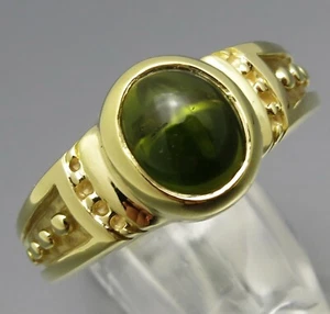ANILLO DE TURMALINA ELEGANTE DISEÑO REIF - ORO 585 - Imagen 1 de 8