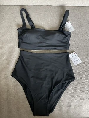 Lululemon Waterside Square Neck Swim Top B/C, High Rise Skimpy Bottom 2 bikini - Image 1 of 4