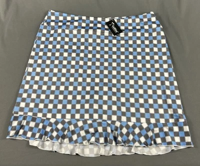 Pantalón corto de golf Golftini para mujer estampado tecnológico con volantes secretos XXL multicolor nuevo con etiquetas precio de venta sugerido por el fabricante 128 USD Foto 1 de 4