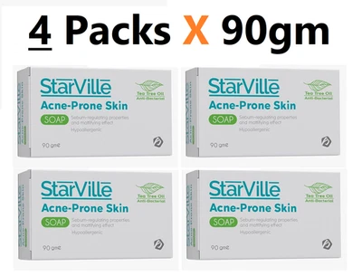Starville Soap for Acne Prone Skin Daily Hygiene For Oily Skin ( 4 Pack X 90ml ) - Image 1 of 4