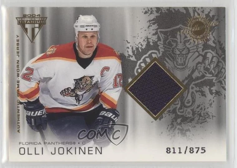 2003 Pacific Private Stock Titanium Authentic Game-Worn Jersey /875 Olli Jokinen - Image 1 of 2