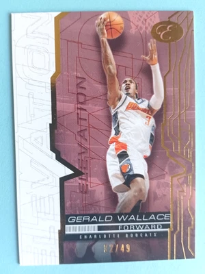 Bowman Elevation Gerald Wallace #38 paralelo #32/49 Charlotte Bobcats 2007-08 Foto 1 de 2