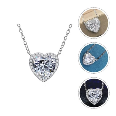  Collana Cuore Per Donne Alla Moda Gioielli Il Ballo Di Fine Anno - Immagine 1 di 4