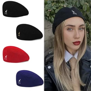 Kangol Wool 504 Flat Cap Men Women Casual Woolen Beret Hat Winter Newsboy Caps - Picture 1 of 23