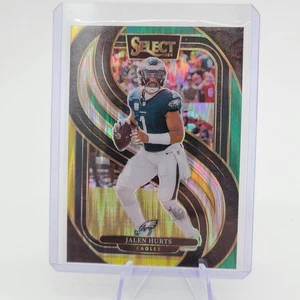 Jalen Hurts 2024 Select  Premier Green and Yellow Prizm Shock #165 Eagles - Bild 1 von 2