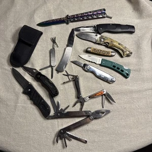 12- Taschenmesser Allzweckmesser Etui.  Edelstahl.  Stanley Smith & Wesson - Bild 1 von 11