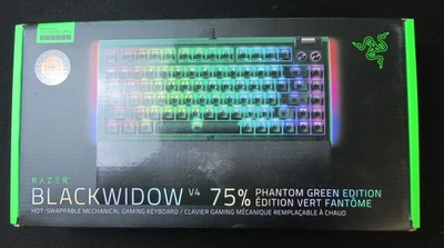 SEALED Razer BlackWidow V4 75% Phantom Green Edition Gaming Keyboard D6 - Image 1 of 4
