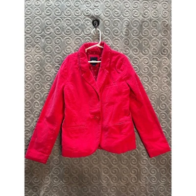 Chaqueta Blazer GapKids Niñas Rojo Pana Talla L 10 Botones Bolsillos Delanteros Foto 1 de 4