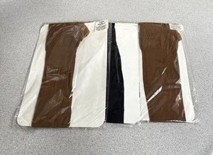 VTG Lot 3 National Underpants Panty Hose 43 Sz D Brown Beige Navy Blue Stockings - Picture 1 of 3
