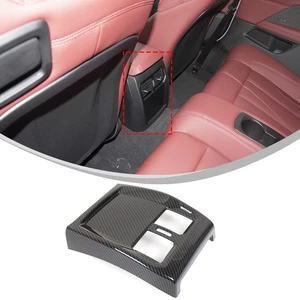 ABS Carbon Fiber Rear Air Outlet Frame Panel Cover For BMW 4 Series 2020-2025 - Picture 1 of 11