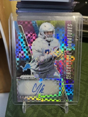 2019 Panini Prizm - Signatures C.J. Anderson #SE-CJA Purple Power Prizm /49 (AU) - Image 1 of 2