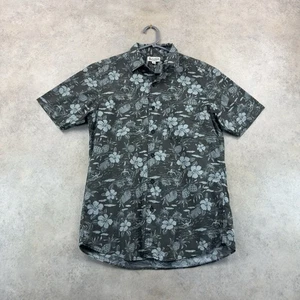 Iolani Hawaiian Classics Men's Shirt Medium Blue Floral Pineapple Print - Picture 1 of 7
