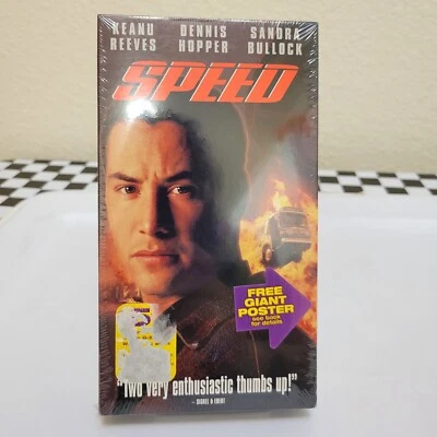 Speed (VHS, 1996) Sealed Plastic Wrap Fox Video Keanu Reeves Sandra Bullock — 第 1/4 张图片