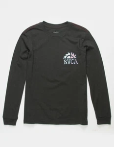 RVCA Boy's L/S Shirt CELESTE - Pirate Black - Large (14) - NWT - Picture 1 of 2