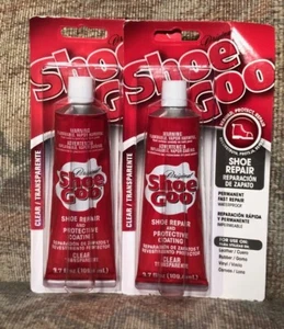 (2)SHOE GOO Adhesive Sole Repair Kits/Works on Leather - Rubber - Vinyl - Canvas - Picture 1 of 2