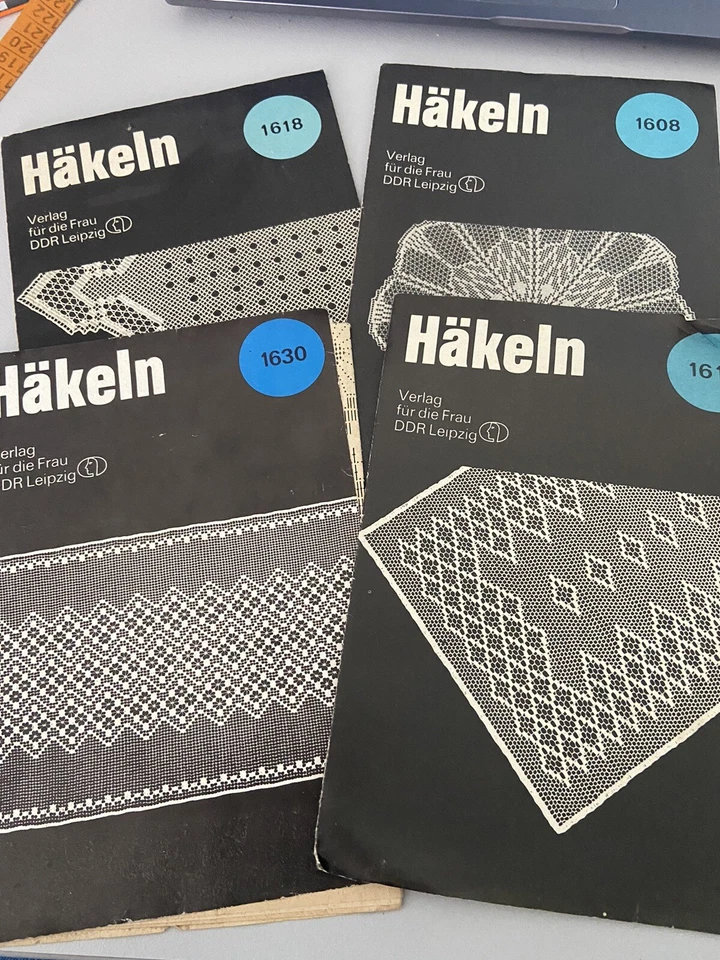 4 DDR Hefte Häkeln verschiedene Größen und Muster Hobbyauflösung(K40) - Bild 1 von 4