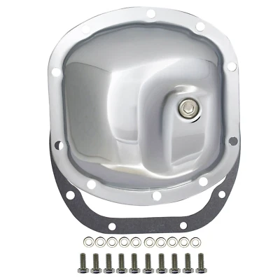 Dana 30 Chrome Steel Front  Differential Cover Kit Fits Jeep CJ5 CJ7 TJ YJ Foto 1 de 4