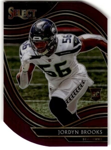 2020 Panini Select Die-Cut Prizm Purple Jordyn Brooks Rookie #392 Seattle - Picture 1 of 2