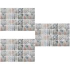  72 Pcs Tile Wall Stickers Home Accents Decor for Decal Earth Tones