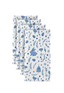 Blue Bunnies 18" x 18" Napkins 1 Dozen - Picture 1 of 1