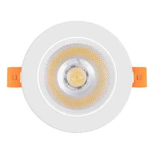 LED Downlight Einbaustrahler 7W Ø68mm CRI90 Rund COB Dimmbar Schwenkbar IP40 CCT - Picture 1 of 8