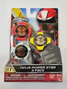 Ninja Power Up Star Paquete de 3 MMPR Power Rangers Ninja Steel Mosc Bandai 2016 Difícil de encontrar - Imagen 1 de 6