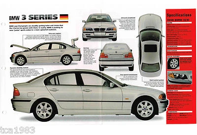 1998 BMW 3 series 323i / 323 i  SPEC SHEET / Brochure / Catalog / Photo's - Image 1 of 3
