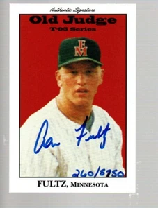 1995 Signature Rookies Old Judge Signatures #13 Aaron Fultz 260/5750 - Imagen 1 de 1