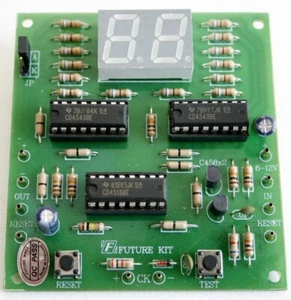 FA926 Digital 2 Digit Counter Up Electronic Kit For Education - Picture 1 of 3