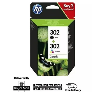 Genuine HP302 Multipack Ink Cartridge (X4D37AE) for HP ENVY 4513 4521 4520 4522 - Zdjęcie 1 z 1