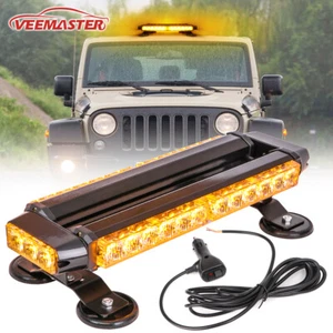 LED Rooftop Emergency Strobe Light Bar Warn Light Traffic Advisor Amber Beacon - Picture 1 of 10