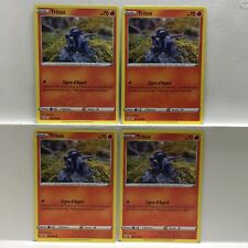 Lot 4 cartes Commune Tritox 027/163 Pokemon Styles de Combat Neuve (1000)
