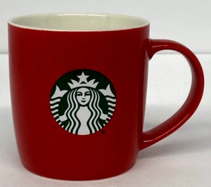 Starbucks 2021 Red Holiday 11oz Red Coffee Ceramic Mermaid Cup Mug - Picture 1 of 6
