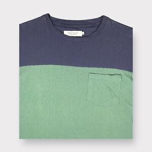 T-shirt męski Shades of Grey Micah Cohen rozmiar L niebieski zielony kieszeń z długim rękawem