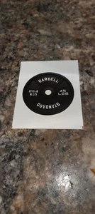 Standard Barbell 45 LBS (20.4 KGS) weightlifting sticker! 3.0 x 3.2 - Picture 1 of 1