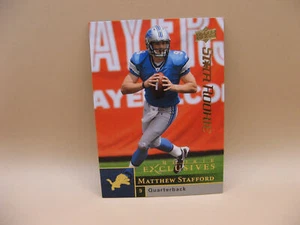 2009 Upper Deck Football Star Rookie MATTHEW STAFFORD RC #77 Detroit Lions - Picture 1 of 2