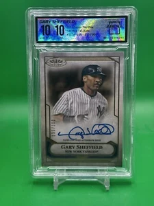2021 Topps Tier One Prime Performers Gary Sheffield Auto /300 Ac 10/10 - Picture 1 of 2