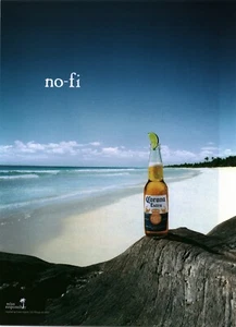 2008 PRINT AD - EXTRA KRONE - DAS FEINSTE BIER ..NO-FI ....BEACH SAND OCEAN - Bild 1 von 1