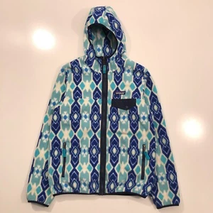 Patagonia Synchilla Womens Medium Full Zip Fleece Hooded Jacket Aztec Tribal - Picture 1 of 14