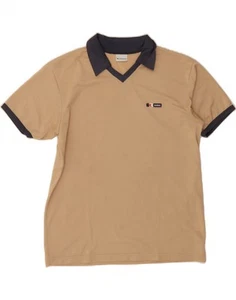 DIADORA Mens Polo Shirt Large Beige Polyester AR04 - Picture 1 of 3