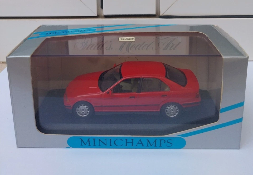 BMW 3ER E36 1992 RED MINICHAMPS 430023302 1:43 SERIES 3 ROUGE LHD ROT ROSSO - Photo 1/1