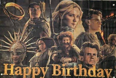 El Señor de los Anillos Suministros de Fiesta El Señor de los Anillos Decoración de Cumpleaños 38x58" Foto 1 de 4