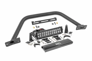 Rough Country 12" LED Light Bar Black Dual Row For Ford Bronco OE Modular Steel - Picture 1 of 1